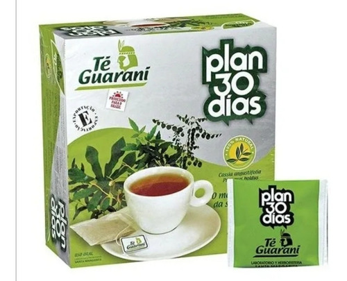 Té Guaraní Plan 30 Días Para Adelgazar 60 Saquitos