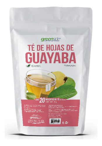 Té De Hojas De Guayaba Green Side 20 Bolsitas Green Side