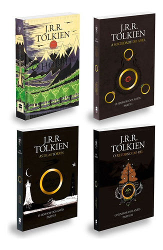 Trilogia O Senhor Dos Anéis Em Capa Dura + O Hobbit Capa Dura: Não Aplica, De : J.r.r Tolkien / Tradução: Ronald Kyrmse. Editorial Harpercollins, Tapa Mole En Português, 2023