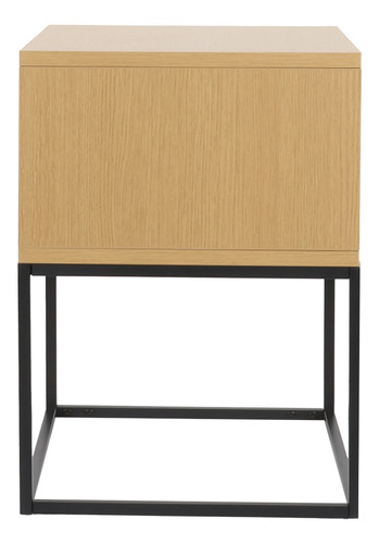 Mesita De Noche Minimalista Con Cajón Acabado Mate Color Mar