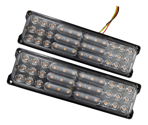 X2 Luz Led De Trocha Destellante Luz Advertencia 12v - 24v