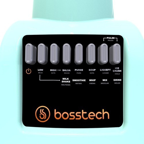 Licuadora 550w Plástico 2l Botonera 10vel Bosstech B1 Verde