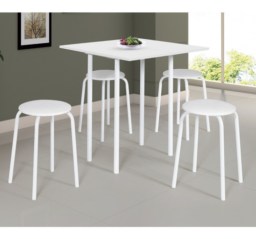 Conjunto De Mesa Dobrável Com 4 Banquetas Expert Fg