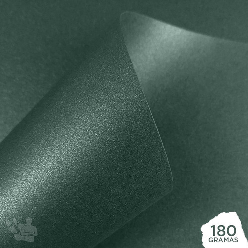 Papel perolizado 180 g A4 (esmeralda), 20 hojas