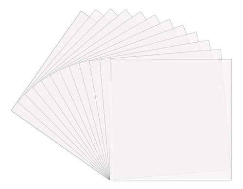 12 Plantilla 7 Mil Blanco Mylar Para X 12  Uso Maquina