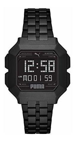 Reloj Puma Para Hombre P5053 Remix De Cuarzo Color Negro