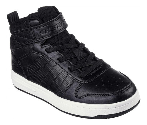 Zapatilla Niño Smooth Street Vorrez Negro Skechers