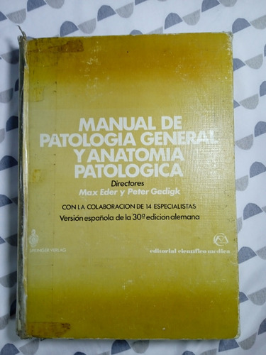 Manual De Patología General Y Anatomía Patológica 