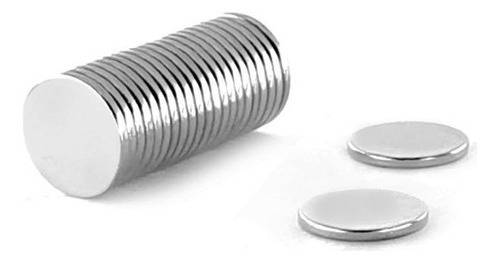 Ímã Neodímio Ø 10x1 Mm N35 20 Unidades