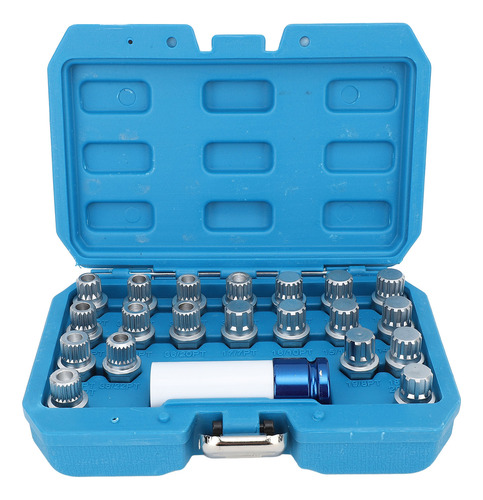 Kit De Remoção De Chaves Wheel Lock, 21 Unidades, Ferramenta