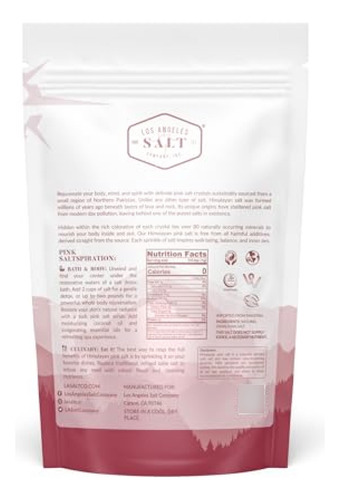 Sal De Roca La Salt Co Cachemira 2.2 Libras Sal Gruesa Del
