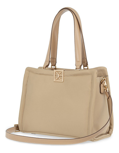 Bolsa Satchel Cloe Llaldemi Grande Color Marrón claro