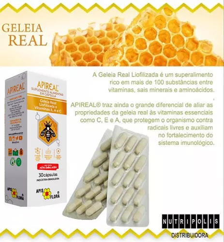 Kit Imunidade 2 Apis Flora - APIREAL Geleia Real Liofilizada em