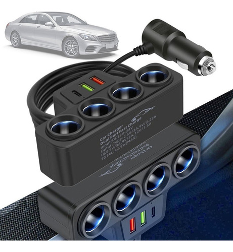 Chh Adaptador For Encendedor Cigarrillos Coche, Conector