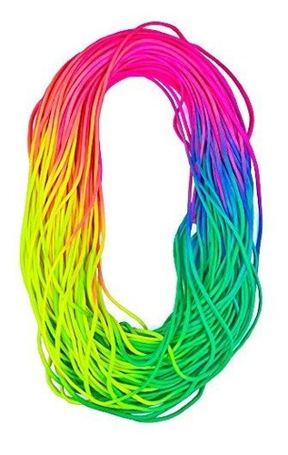 West Coast Paracord Macramé Weaving Rainbow Dip Dye Cord - C