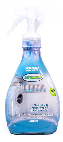 Capturador De Odores Lavanderia 400ml Capterplus P/ Roupas