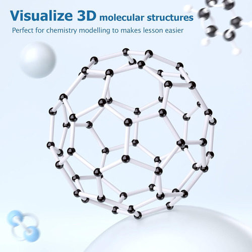 Kit De Modelo Molecular, 444 Piezas De Química Molecular Org