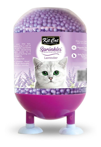 Kitcat Sprinkles Aromatizador De Areneros Lavanda 240 Gr Pt