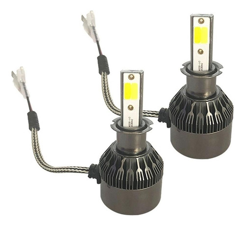 Super Led Duas Cores 3000k/6000k Farol Milha Vw Gol G2