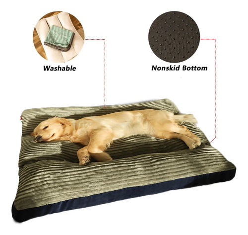 Cama Colchon Premium Con Cierre Mascotas Perros Xxl 120 Cms