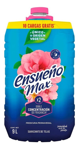 Suavizante De Telas Ensueño Frescura Primaveral 9 Lts