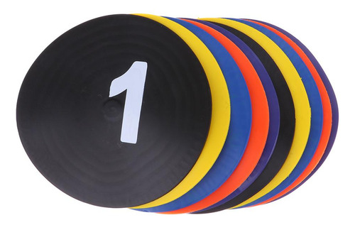 10 Piezas De Discos Multicolores Para Entrenamiento