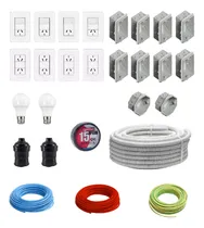 Comprar Kit De Electricidad Domiciliaria Cables X50mts,cajas Y Caños