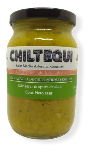 Salsa Macha Verde. Artesanal Gourmet 235g.