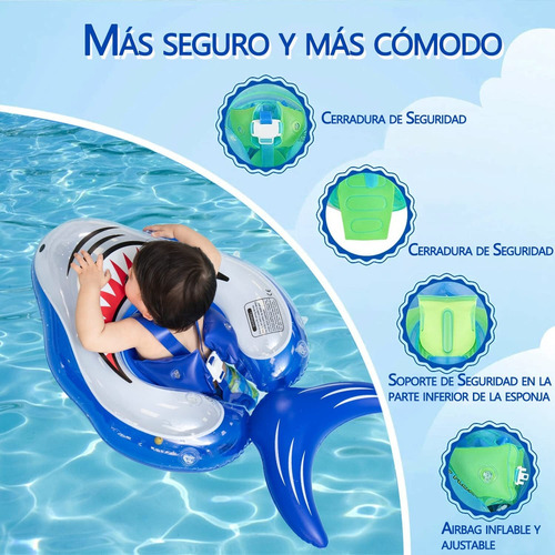 Flotador Inflable Para Piscina Para Bebé Con Sombrilla