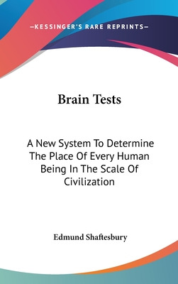 Libro Brain Tests: A New System To Determine The Place Of...