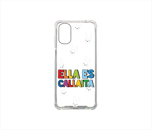 Funda Protector Transparente Bad Bunny  Motorola (serie G)