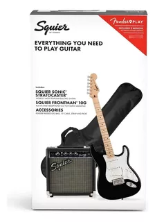 Kit Guitarra Squier Fender Stratocaster Pack + Rocker Music