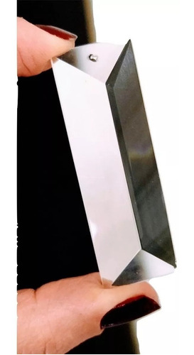 Imagem 1 de 2 de 10 Cristais Retângulo K9 1 Furo 76mmx22mm