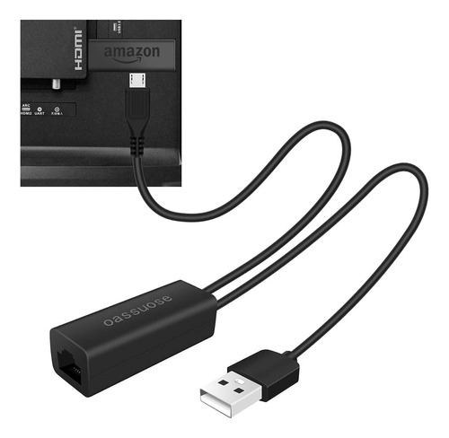 Adaptador Ethernet Lan 10/100 Fire Tv, Chromecast, Roku 4k