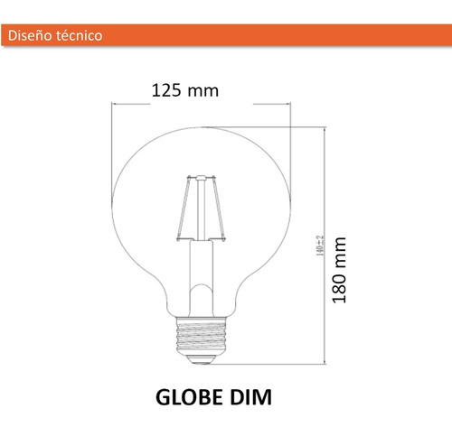 Imagen 5 de 6 de Colgante Pendulum Ledvance Negro +led Vintage Globo Dim 7.5w