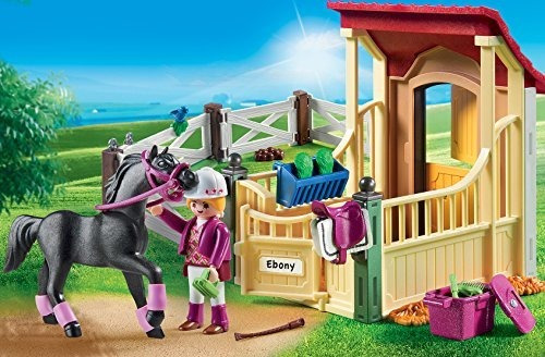 Playmobil Horse Stable Com Conjunto De Construção Araber Mul