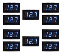 Comprar Kit 10 Voltimetros Dc 4.5 30vcc Corriente Continua Azul