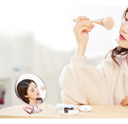 Espejo De Mano Con Aumento De 3 Aumentos Para Maquillaje Mir