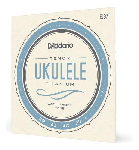 Encordoamento Ukulele Tenor D'addario Pro-arté Titaniu Ej87t