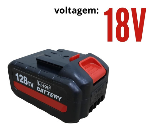 Motosserra A Bateria Importway 18v Guia De 12 Com Maleta Cor Vermelho-preto