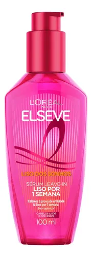 Serum Leave In Finalizador Capilar Efeito Liso Por 1 Semana Com Tecnologia Ativada Por Calor Antifrizz E Protetor Termico Elseve Liso Dos Sonhos