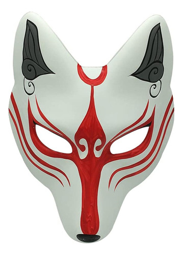 Kitsune - Máscara De Zorro Para Fiesta De Máscaras