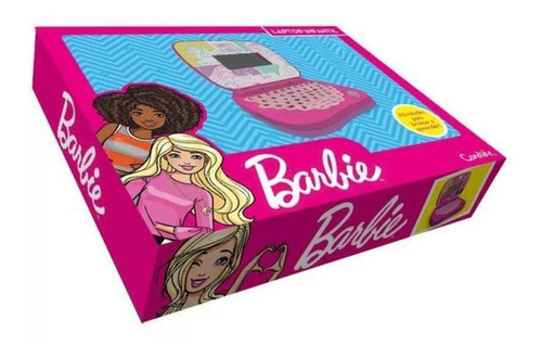 Laptop Barbie Infantil - Candide - Português/inglês 19x12cm
