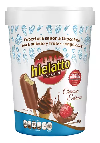 Dolcezza Chocolate Cobertura para Helado y Alimentos 1 KG Ideal para Fuente  Fondue Helados Alimentos Dulces Paletas Frutas