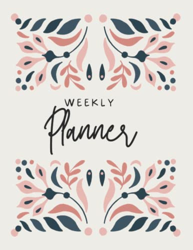 Weekly Planner: Weekly Tasks Expenses Weekly Menu And Shoppi
