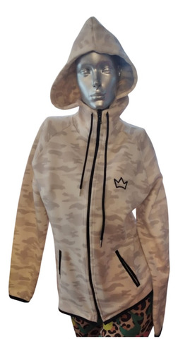 Campera Camuflada Con Capucha By Sunsea 5017