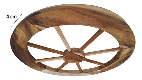 Rueda Carreta Madera Rueda Decorativa 80cm X 4cm Tipo Antigu