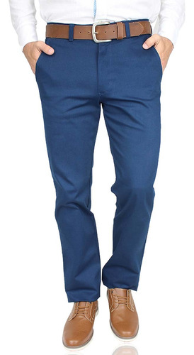 Pantalón Recto Hombre De Algodón