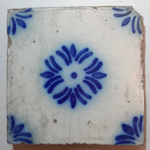 Imagen 5 de 8 de Antiguo Azulejo Pas De Calais N° 40 7676