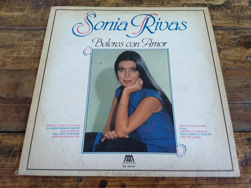 Sonia Rivas Boleros Con Amor Disco Vinilo Lp 1983